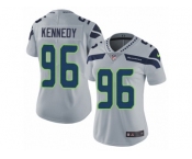Women's Nike Seattle Seahawks #96 Cortez Kennedy Vapor Untouchable Limited Grey Alternate NFL Jersey