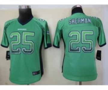 nike women nfl jerseys seattle seahawks #25 sherman green[Elite drift fashion]