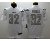 Nike San Diego Chargers #32 Weddle Platinum White Jerseys[Game]