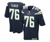 nike nfl jerseys san diego chargers #76 fluker dk.blue[game]