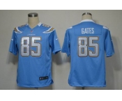 nike nfl jerseys san diego chargers #85 antonio gates lt.blue[game]