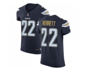 Nike Los Angeles Chargers #22 Jason Verrett Navy Blue Team Color Men Stitched NFL Vapor Untouchable Elite Jersey