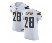 Nike Los Angeles Chargers #28 Melvin Gordon White Men Stitched NFL Vapor Untouchable Elite Jersey