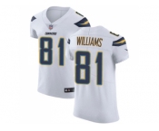 Nike Los Angeles Chargers #81 Mike Williams White Men Stitched NFL Vapor Untouchable Elite Jersey