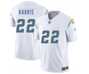 Men's Los Angeles Chargers #22 Najee Harris White 2025 F.U.S.E. Vapor Limited Football Stitched Jersey