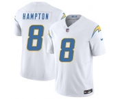 Men's Los Angeles Chargers #8 Omarion Hampton White 2025 F.U.S.E. Vapor Limited Football Stitched Jersey
