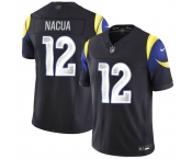 Men's Los Angeles Rams #12 Puka Nacua Black 2025 F.U.S.E. “Rivalries” Vapor Limited Football Stitched Jersey