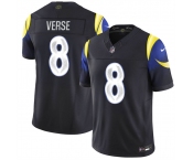 Men's Los Angeles Rams #8 Jared Verse Black 2025 F.U.S.E. “Rivalries” Vapor Limited Football Stitched Jersey