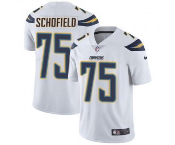 Men's Nike Los Angeles Chargers #75 Michael Schofield White Vapor Untouchable Limited Player NFL Jersey