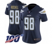 Women's Los Angeles Chargers #98 Isaac Rochell Navy Blue Team Color Vapor Untouchable Limited Player 100th Season Football Jersey