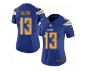 Women's Nike San Diego Chargers #13 Keenan Allen Limited Electric Blue Rush NFL Jersey