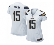 Women's Nike San Diego Chargers #15 Dontrelle Inman Limited White NFL Jersey