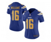 Women's Nike San Diego Chargers #16 Tyrell Williams Limited Electric Blue Rush NFL Jersey
