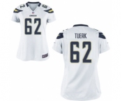Women's Nike San Diego Chargers #62 Max Tuerk White NFL Jersey