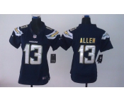 nike women nfl jerseys san diego chargers #13 allne dk.blue[nike]