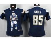 nike women nfl jerseys san diego chargers #85 gates dk.blue[portrait fashion]