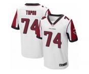 Men's Nike Atlanta Falcons #74 Tani Tupou Elite White NFL Jersey