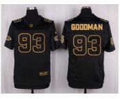 Nike Atlanta Falcons #93 Malliciah Goodman Black Pro Line Gold Collection Jersey[Elite]