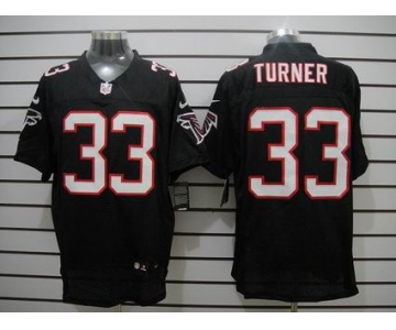 nike nfl jerseys atlanta falcons #33 turner black[Elite]