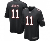 Men's Atlanta Falcons #11 Julio Jones Game Black Alternate Football Jersey