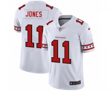 Men's Atlanta Falcons #11 Julio Jones White Team Logo Cool Edition Jersey