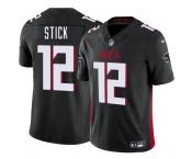 Men's Atlanta Falcons #12 Easton Stick Black 2025 F.U.S.E. Vapor Untouchable Limited Football Stitched Jersey