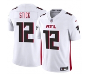 Men's Atlanta Falcons #12 Easton Stick White 2025 F.U.S.E. Vapor Untouchable Limited Football Stitched Jersey
