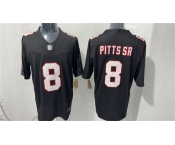 Men's Atlanta Falcons #8 Kyle Pitts Black F.U.S.E. Vapor Untouchable Limited Stitched Football Stitched Jersey Men's Atlanta Falcons #8 Kyle Pitts Black F.U.S.E. Vapor Untouchable Limited Stitched Football Stitched Jersey