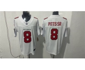 Men's Atlanta Falcons #8 Kyle Pitts Sr. White 2026 New F.U.S.E. Vapor Untouchable Limited Football Stitched Jersey