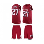 Men's Nike Atlanta Falcons #27 Damontae Kazee Limited Red Tank Top Suit NFL Jersey