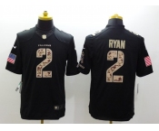 nike nfl jerseys atlanta falcons #2 matt ryan black[salute to service limited]