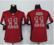 Women Nike Atlanta Falcons #11 Julio Jones Red Strobe Jersey