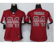 Women Nike Atlanta Falcons #24 Devonta Freeman Red Strobe Jersey