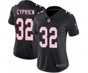Women's Atlanta Falcons #32 Johnathan Cyprien Black Alternate Vapor Untouchable Limited Player Football Jersey