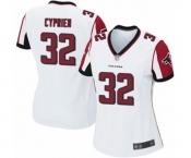 Women's Atlanta Falcons #32 Johnathan Cyprien Game White Football Jersey