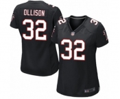 Women's Atlanta Falcons #32 Qadree Ollison Game Black Alternate Football Jersey