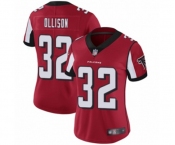 Women's Atlanta Falcons #32 Qadree Ollison Red Team Color Vapor Untouchable Limited Player Football Jersey