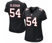 Women's Atlanta Falcons #54 Foye Oluokun Game Black Alternate Football Jersey