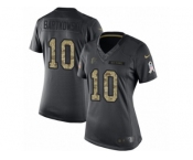 Women's Nike Atlanta Falcons #10 Steve Bartkowski Limited Black 2016 Salute to Service NFL Jersey