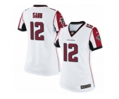 Women's Nike Atlanta Falcons #12 Mohamed Sanu Limited White NFL Jersey