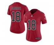 Women's Nike Atlanta Falcons #18 Taylor Gabriel Limited Red Rush NFL Jersey