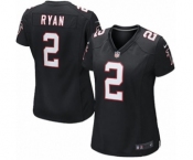 Women's Nike Atlanta Falcons #2 Matt Ryan Black Alternate NFL Jersey