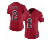 Women's Nike Atlanta Falcons #2 Matt Ryan Limited Red Rush NFL Jersey