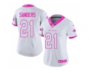 Women's Nike Atlanta Falcons #21 Deion Sanders Limited Rush Fashion Pink NFL Jersey