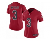 Women's Nike Atlanta Falcons #3 Matt Bryant Limited Red Rush NFL Jersey