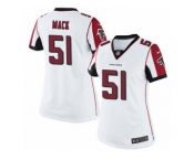 Women's Nike Atlanta Falcons #51 Alex Mack Limited White NFL Jersey