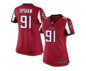 Women's Nike Atlanta Falcons #91 Courtney Upshaw Limited Red Team Color NFL Jersey