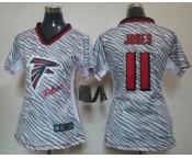 nike women nfl jerseys atlanta falcons #11 jones [fem fan zebra]