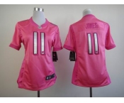 nike women nfl jerseys atlanta falcons #11 jones pink[nike love's]