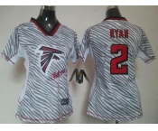 nike women nfl jerseys atlanta falcons #2 matt ryan [fem fan zebra]